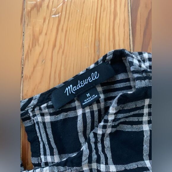 Madewell Plaid Top - Picture 4 of 6